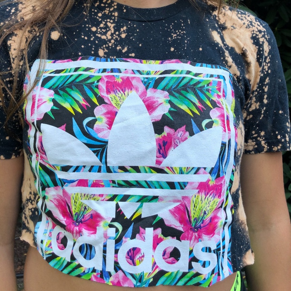 Adidas Bleach dyed shirt